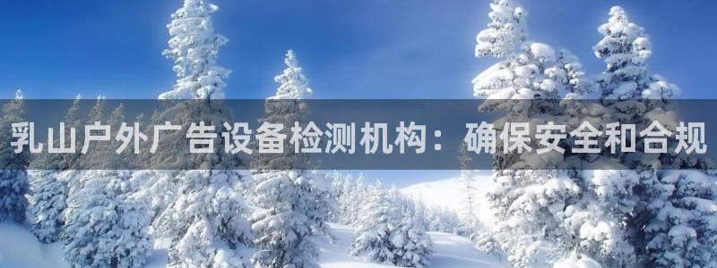 杏宇官方平台官网：乳山户外广告设备检测机